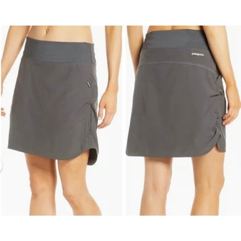 Patagonia Women’s Tech Fishing Skort Size M Forge Grey Outdoor Hiking